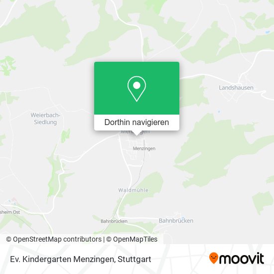 Ev. Kindergarten Menzingen Karte