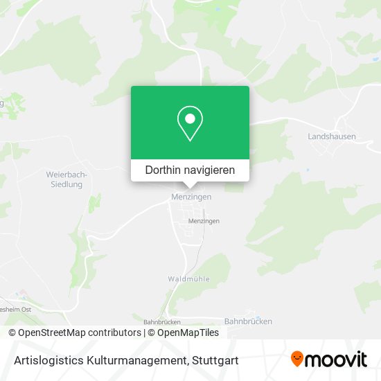 Artislogistics Kulturmanagement Karte
