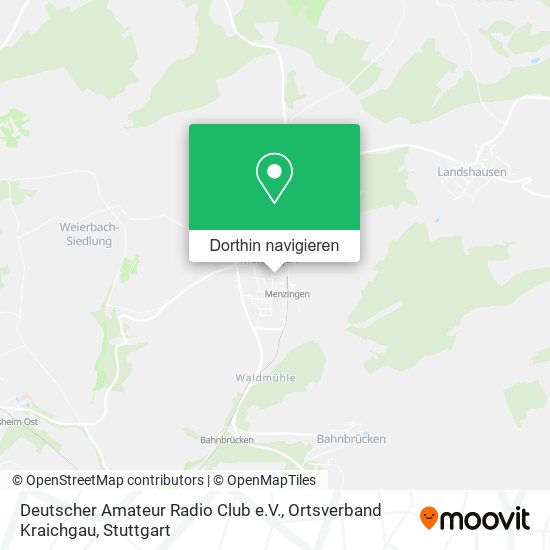 Deutscher Amateur Radio Club e.V., Ortsverband Kraichgau Karte