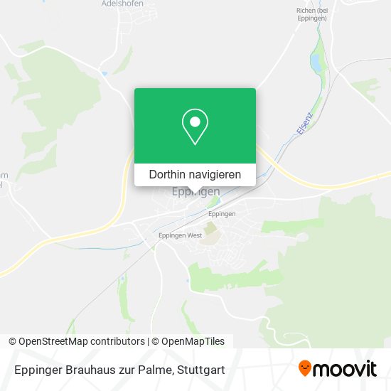 Eppinger Brauhaus zur Palme Karte