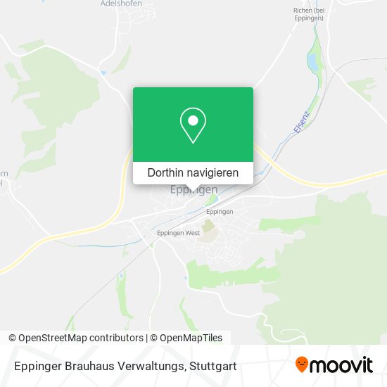 Eppinger Brauhaus Verwaltungs Karte
