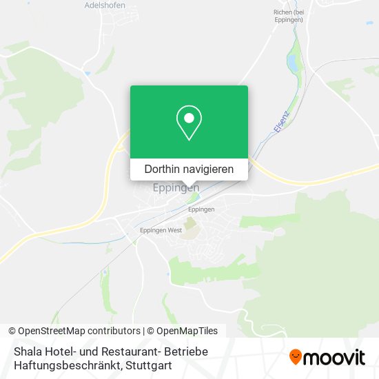 Shala Hotel- und Restaurant- Betriebe Haftungsbeschränkt Karte