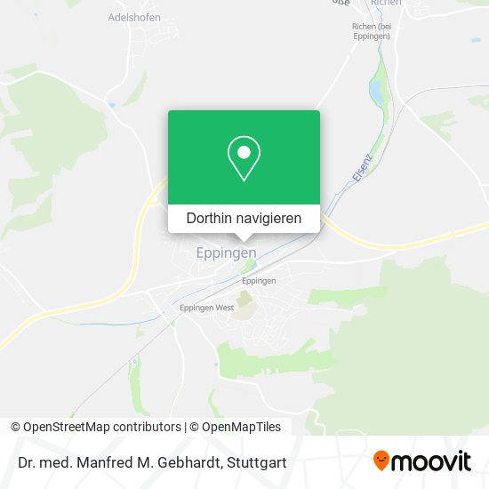 Dr. med. Manfred M. Gebhardt Karte