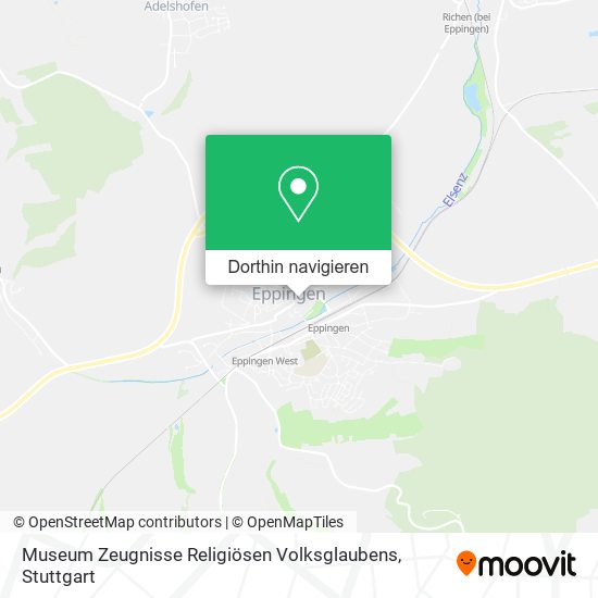 Museum Zeugnisse Religiösen Volksglaubens Karte