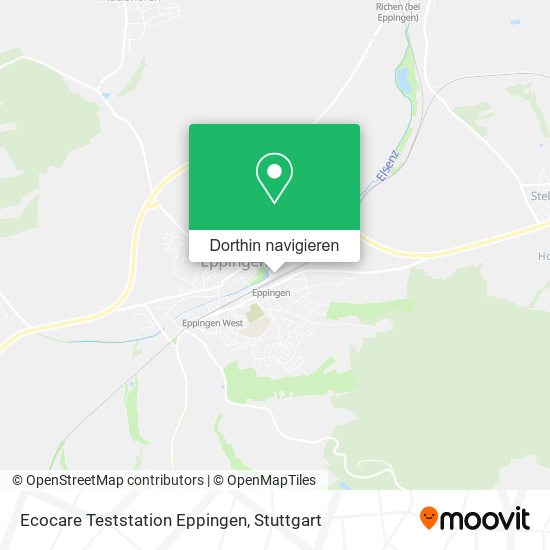 Ecocare Teststation Eppingen Karte