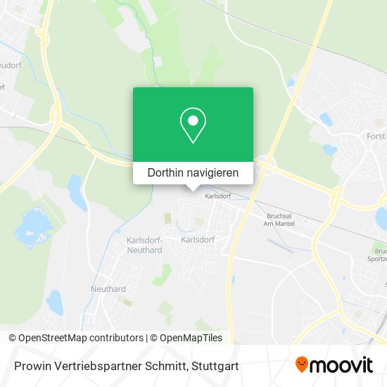 Prowin Vertriebspartner Schmitt Karte