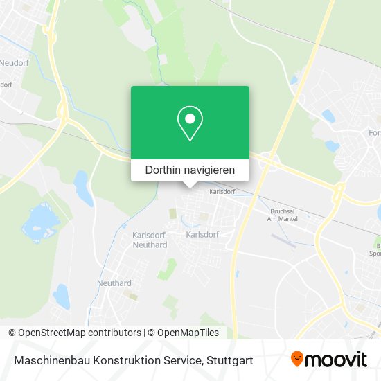 Maschinenbau Konstruktion Service Karte