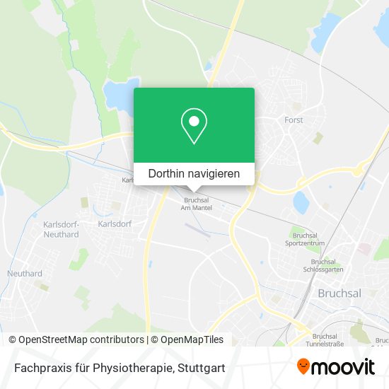Fachpraxis für Physiotherapie Karte
