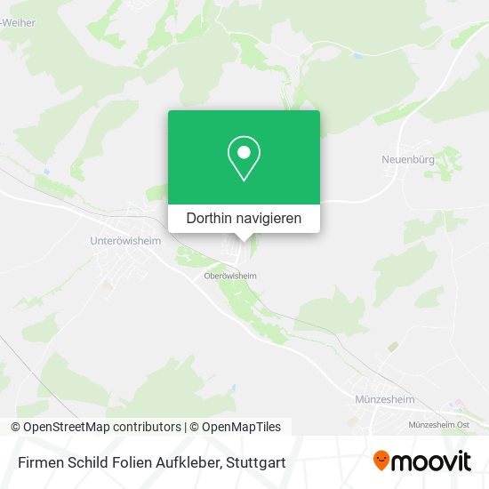 Firmen Schild Folien Aufkleber Karte