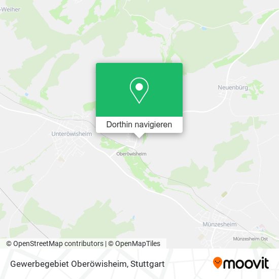 Gewerbegebiet Oberöwisheim Karte