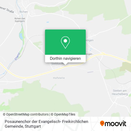 Posaunenchor der Evangelisch- Freikirchlichen Gemeinde Karte