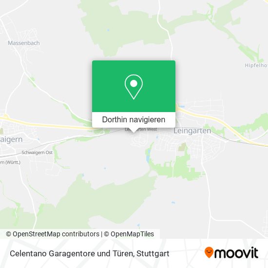 Celentano Garagentore und Türen Karte