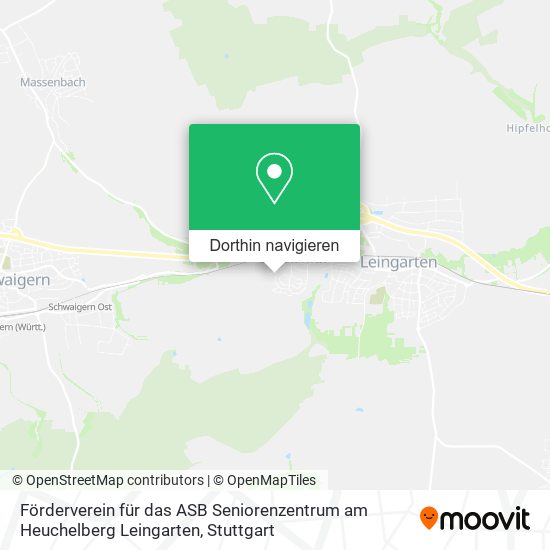 Förderverein für das ASB Seniorenzentrum am Heuchelberg Leingarten Karte