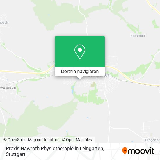 Praxis Nawroth Physiotherapie in Leingarten Karte