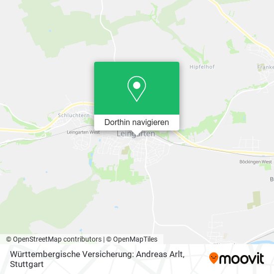Württembergische Versicherung: Andreas Arlt Karte