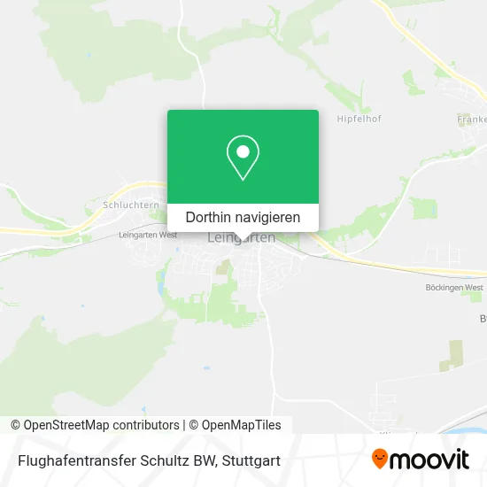 Flughafentransfer Schultz BW Karte