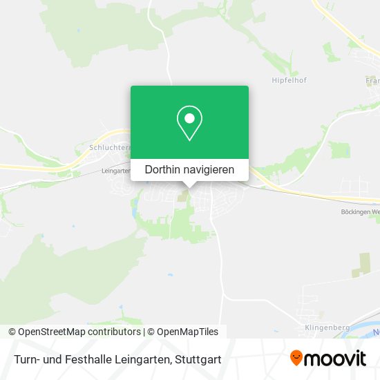 Turn- und Festhalle Leingarten Karte