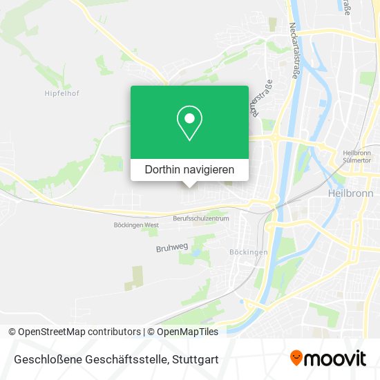 Geschloßene Geschäftsstelle Karte