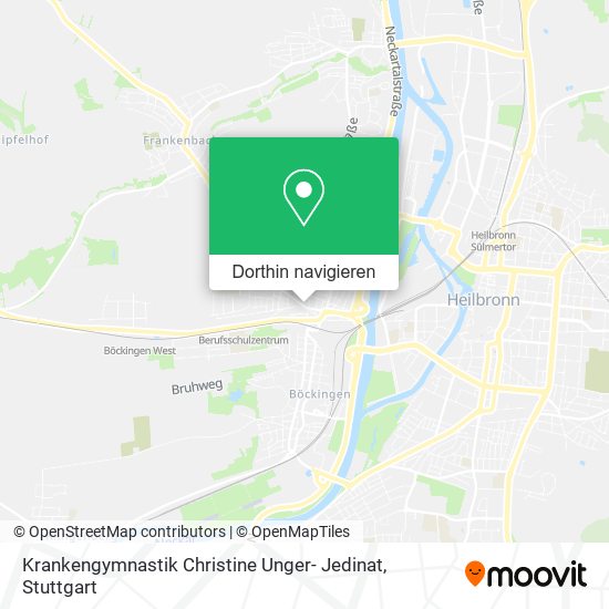 Krankengymnastik Christine Unger- Jedinat Karte