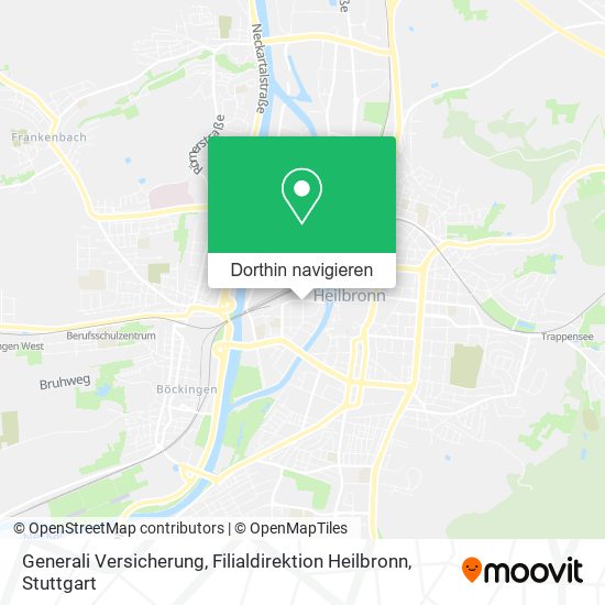 Generali Versicherung, Filialdirektion Heilbronn Karte