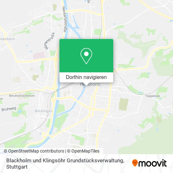 Blackholm und Klingsöhr Grundstücksverwaltung Karte