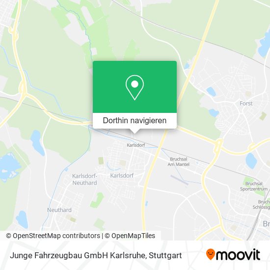 Junge Fahrzeugbau GmbH Karlsruhe Karte