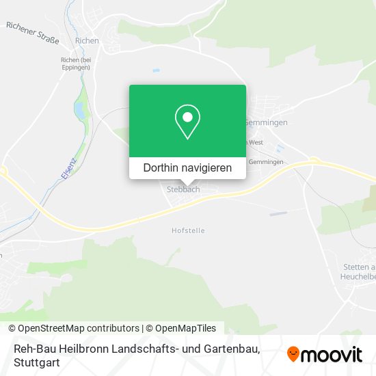 Reh-Bau Heilbronn Landschafts- und Gartenbau Karte