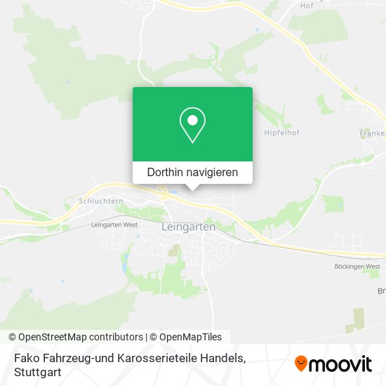 Fako Fahrzeug-und Karosserieteile Handels Karte