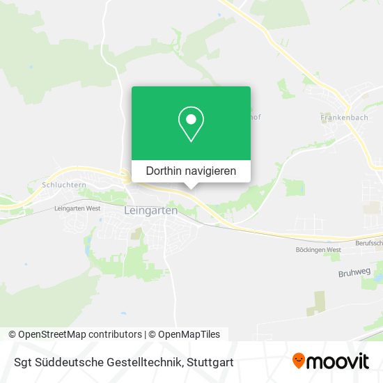 Sgt Süddeutsche Gestelltechnik Karte
