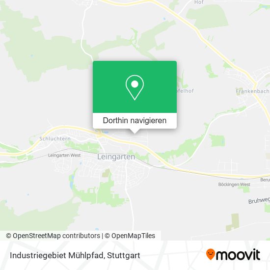 Industriegebiet Mühlpfad Karte