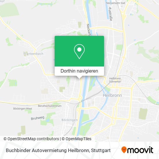 Buchbinder Autovermietung Heilbronn Karte