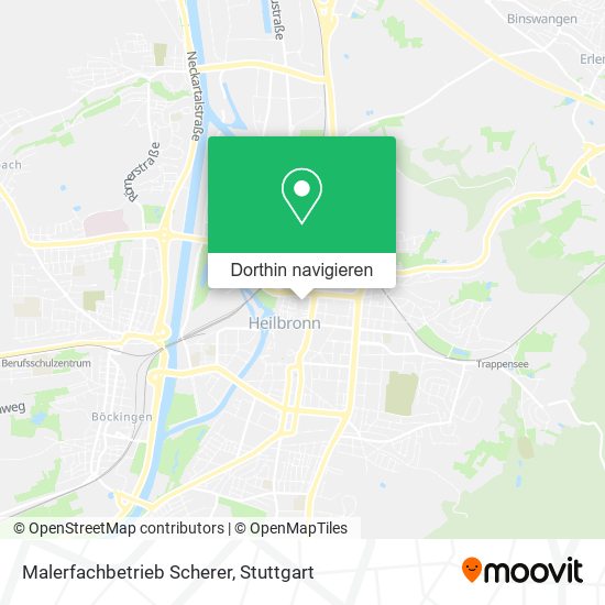 Malerfachbetrieb Scherer Karte