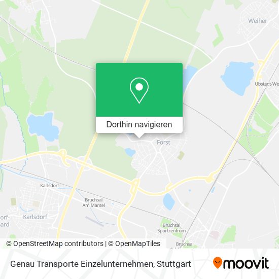 Genau Transporte Einzelunternehmen Karte