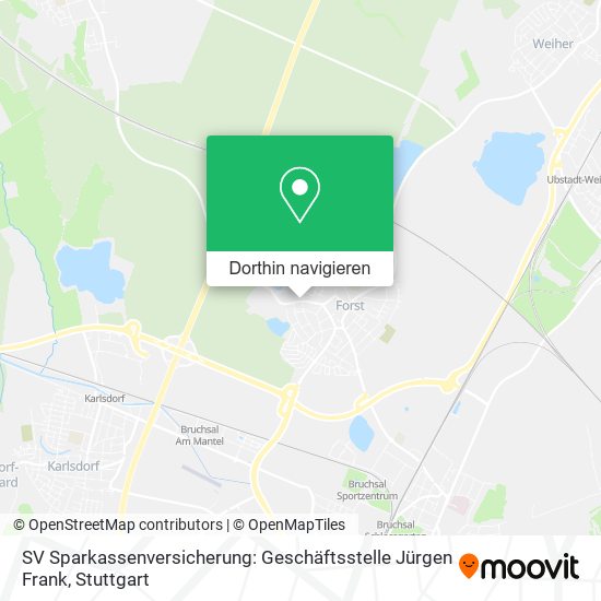 SV Sparkassenversicherung: Geschäftsstelle Jürgen Frank Karte