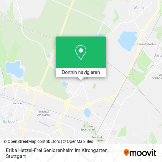 Erika Hetzel-Frei Seniorenheim im Kirchgarten Karte