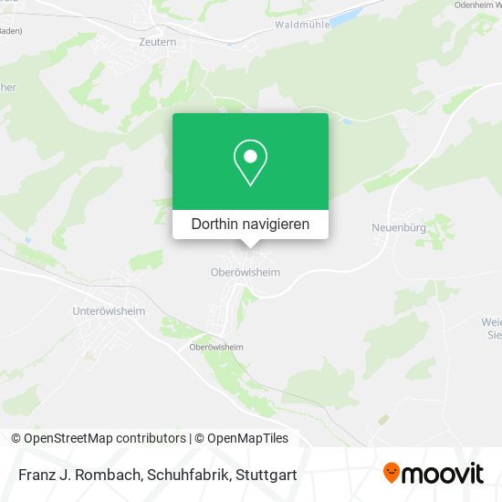 Franz J. Rombach, Schuhfabrik Karte