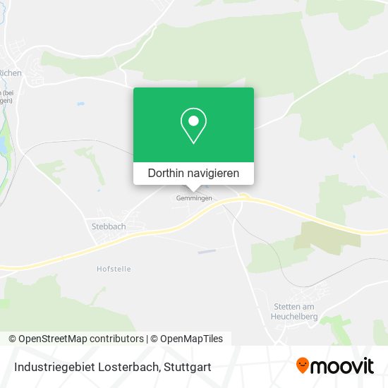 Industriegebiet Losterbach Karte