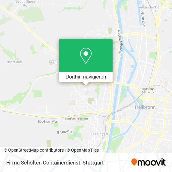 Firma Scholten Containerdienst Karte