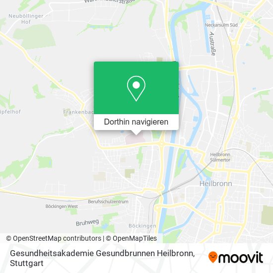 Gesundheitsakademie Gesundbrunnen Heilbronn Karte