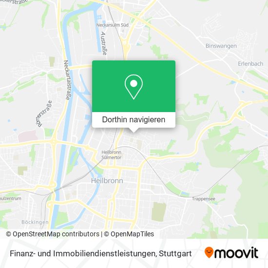 Finanz- und Immobiliendienstleistungen Karte