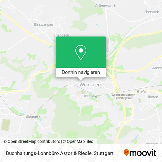 Buchhaltungs-Lohnbüro Astor & Riedle Karte