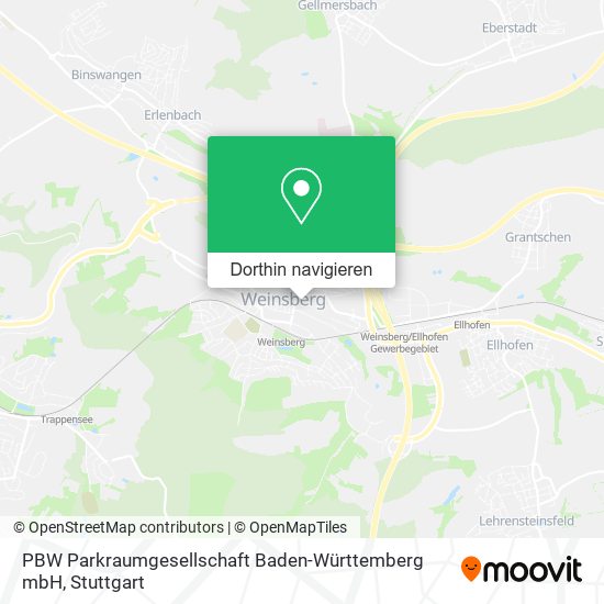 PBW Parkraumgesellschaft Baden-Württemberg mbH Karte