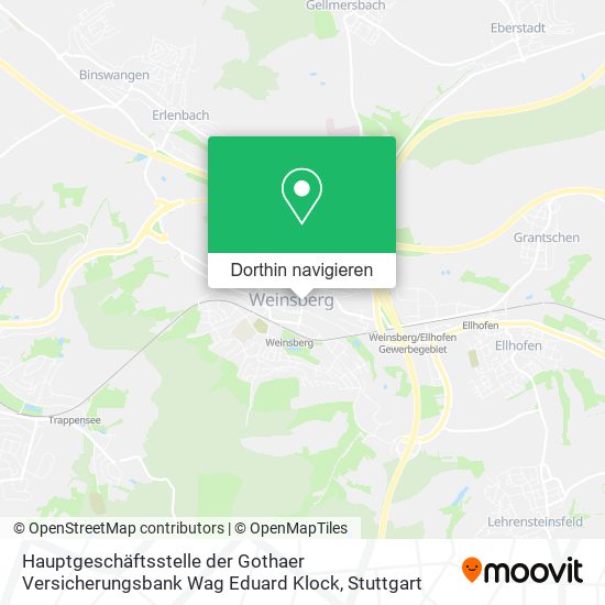Hauptgeschäftsstelle der Gothaer Versicherungsbank Wag Eduard Klock Karte