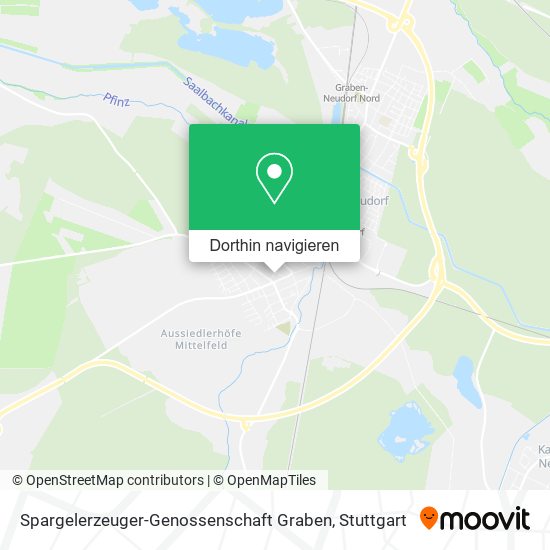 Spargelerzeuger-Genossenschaft Graben Karte