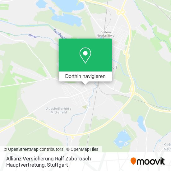 Allianz Versicherung Ralf Zaborosch Hauptvertretung Karte