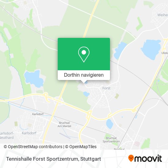 Tennishalle Forst Sportzentrum Karte