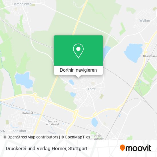 Druckerei und Verlag Hörner Karte