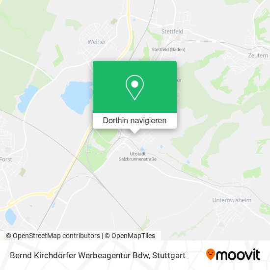 Bernd Kirchdörfer Werbeagentur Bdw Karte