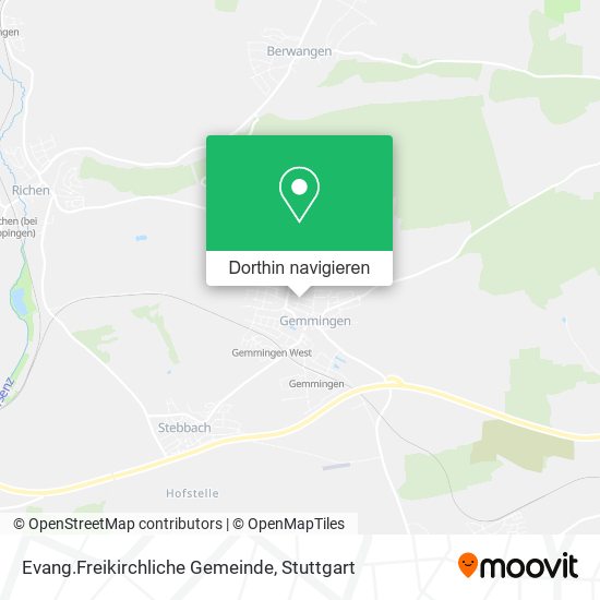 Evang.Freikirchliche Gemeinde Karte