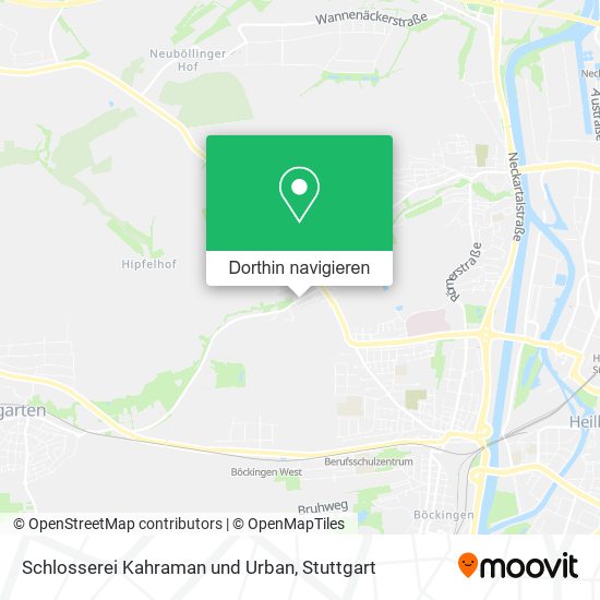 Schlosserei Kahraman und Urban Karte
